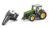 siku 6881, John Deere 8345R tractor, Radio controlled, 1:32, Includes remote control, Metal,Plastic, Green, Battery operated, Compatible with attachments