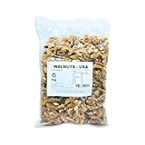 WHOLE RAW WALNUTS UNSALTED 1KG - For Plant Based Diets, Healthy Snacks, Healthy Baking | Walnuts Whole, Pieces, Kernels Protein Snack | Plant Based Nutrition Whole Food Gluten Free Snack