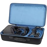 Khanka Hard Travel Case for Pico 4 / Meta/Oculus Quest 2 / Quest VR Advanced All-in-One Virtual Reality VR Headset - 64GB/ 128 GB/ 256 GB. (Interior Blue)