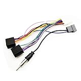 JCAKES Car Radio Wiring Harness 20P Head Unit ISO Connector Antenna Plug Cable Adapter For Nissan For Qashqai J10 Versa Cube Sentra X-trail
