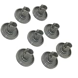 Quailitas Universal Dishwasher Wheels [Pack of 8] – 40 mm, Lower Basket Replacement Wheels for Dishwasher, Compatible with Zanussi Electrolux Blomberg OEM - Dishwasher Parts