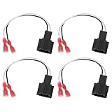 EMSea 4pcs Car Speaker Adapters Plug Lead Connectors Cable Compatible with Mercedes A B C E