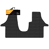 FSW - Tailored Mats - Fits VOLKSWAGEN T5 Facelift and T6 2010-2019 - 3mm Heavy Duty Rubber - Anti Slip Van Floor Mat, Waterproof With Anti Slip Backing - 1 Pc Rubber Floor Mat - Van Accessories