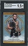 Khabib Nurmagomedov 2019 Topps Chrome Octagon of Honor UFC card #OH-KN SGC 9.5