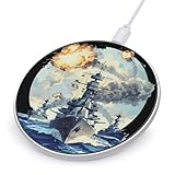 WW2 Warship Battleship Cruisers Naval Fleet Wireless Charger Cute Wireless Charging Pad Women Men