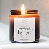 Serenity By Jan Candle | Funny Candle Gifts | Luxury Soy Wax Candle | Novelty Candle Gifts | TV Lover Gifts | Funny Office Gifts (180ml, 35-40hrs burn)