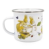 Peter Rabbit Enamel Mug Flopsy Bunnies, White