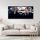 Legend Movie The Kray Twins Canvas Wall Art Picture Print 82 cm x 41 cm Gift for Home Office Room London Gangsters, Twins Reggie and Ronnie Kray Fans