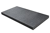 Shadow Foam Medium Sheet 1000mm x 500mm (Black, 50mm) | Cut & Peel Custom Foam Insert for Tool Box Organisation, Flight Cases, DIY Projects, Drawer Liners & Tool Storage Systems