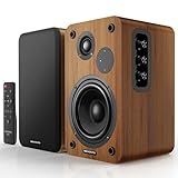 MEVOSTO Active Bookshelf Speakers 36W RMS - BT 5.4 Wireless PC Speaker with 5'' Woofer, Studio Monitors with USB Digital Audio Transfer AUX RCA Optical Input for Record Player/TV/Computer Turntable