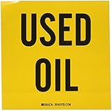 Brady 121434 Drum Label, 6" Height, 6" Width