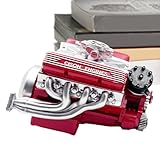 Motor Model | Museum Quality Finish and Textured Realism, Metal V8 Engine Embellishments | Novelty Toys for Son Teenager Class Men Family Friends Youth Girls