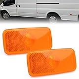 ROBUST 2 Pcs Side Marker Light Lamp Lens for Ford Transit Jumbo Mk6 Mk7 1671689 VYC15-5034-AC 2000-2013