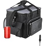 Shield Autocare 15L Electric Cool Bag (Grey) Insulated 12v Cooler Bag for Car Van Lorry Camping Caravan Small Picnic Food Travel Storage