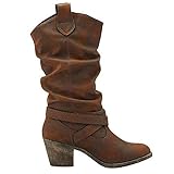 Rocket Dog Womens/Ladies Sidestep Mid-Calf Western Boot (8 UK) (Brown)