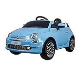 Tachan - Fiat 500 Electric Vehicle for Children, Battery 6v and with Radio Control r/c 2.2 g, Lights, Horn and Ignition (711T00643 CPA Toy GroPU Trading S.L.)