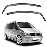 iSpeed Wind Deflectors For Mercedes Vito/Viano W639 2003-2014 2pc Set - Keep Your Car Ventilated in Rain - Reduce Wind Turbulence - Tinted In-Channel Type