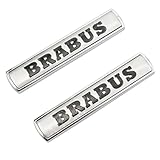QSLLLY Car Emblems for Smart Brabus,Front Grille Tailgate Emblem Car Body Self Adhesive Sticker Decals Decorations Durable Exterior Styling Accessories,B
