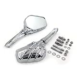 Motorcycle Bar End Mirrors For Kawasaki For Ninja VN 750 800 Claw Skull Skeleton Hand Motorcycle Mirror(D)