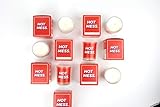 Gift Republic GR452009 Hot Mess Slogan Candle, Red, Small