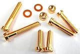 24K Gold Plated Headshell - Cartridge Mounting Screw Kit For Linn (all Models) Tonearms