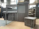 Assembled Transit Custom Vivaro Trafic SWB Furniture Camper Van Unit Porta Potti