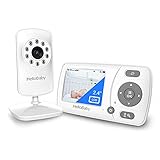 HelloBaby Baby Monitor, Upgrade Video Baby Monitor with Camera and Night Vision, 960p, No WiFi for Privacy, ECO Mode,Digital 2X Zoom,Alarm Function