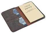 Leather Cover for Field Notes Moleskine Cahier Pocket Journal Handmade Vintage Leather Cover diary 3.5" x 5.5" Notebooks (Brown)