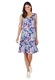 Damart - Jersey Sundress, Blue Print, 38" inches