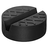 URAQT Car Jack Pad, Universal Floor Jack Rubber Pad, Slotted Trolley Jacking Blocks Adapter, Pinch Weld Side Frame Rail Protector for Trolley Jack, Vehicle Lift and Axle Stand, 65 * 65 * 33MM
