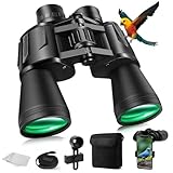 20x50 High Power Binoculars for Adults, HD Waterproof B-inoculars with BAK4 Prism & FMC Lens, Portable Binoculars Telescope for Bird Watching Hunting Football and Concerts