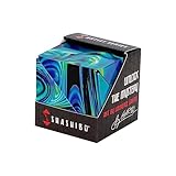 Shashibo Shape Shifting Box - Award-Winning, Patented Fidget Cube w/ 36 Rare Earth Magnets - Transforms Into Over 70 Shapes (Mystic Ocean- Artist Series)