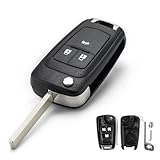 Replacement Astra Key Fob Case For Vauxhall Gtc Insignia Vectra Chevrole-t Cruze Captiva Orlando Buick Key Cover,3 Buttons Ope-l Astra Remote Control Key Fob