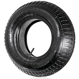 SPARES2GO Wheelbarrow Wheel Tyre and Inner Tube (4.00-8 4.80-8, 35PSi) 16" / 9 inch