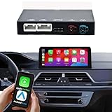 Carplay Adapter Retrofit Kit Decoder for BMW 1 2 3 4 5 6 7 X1 X3 X4 X5 X6 with NBT System Fit for Apple CarPlay & Android Auto Support Bluetooth, Mirror Link, 360 Camera, Original iDrive