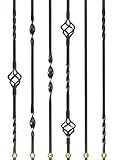 Wrought Iron Stair Spindles - Different Designs Available (Plain)