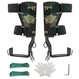 timiland Tree Climbing Spikes,Tree Climbing Gear Set,Made of manganese steel, forged by quenching, 2 Claws sharp and hard, Arborist Climbing Equipment for Tree Work,Fruit Picking,Hunting