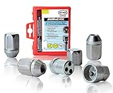 HEYNER Germany Fits Fiat Seicento Abarth Models StillBull Locking Wheel Nuts M12x1.25 Set 4 Locks Alloys Antitheft Protection Bolts RA