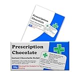 2 x Funny Prescription Chocolate Bar Wrapper - Get Well Soon Gifts, Teacher Gifts, Funny Gifts for Women, Men, Teachers Birthday Present Rude Joke (Chocolate not included)