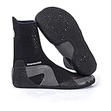 RIP CURL Dawn Patrol 5MM Round Toe Neoprene Wetsuit Boots Shoes - Black - Unisex - Easy slide on system - SOS - Sensitive sole