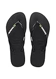 Havaianas - Slim Brasil Logo, Comfortable, Durable, and Lightweight Flip-Flops, Tribute to Brazil, Flag on Straps and Sole, Women Size: 8 UK