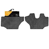 FSW - Tailored Mats - Fits Nissan Cabstar 2007-On - 5mm Extra Heavy Duty Rubber - Anti Slip Mat, Waterproof - 0 Clips - Hard Wearing - 2 Pc Floor Mats Only