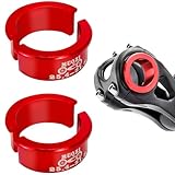 4 Pcs Bike Handlebar Shim, 25.4-31.8mm Bicycle Handlebar Conversion Shims, Bicycle Handlebar Stem Shim, Adapter Bike Spacers, Aluminum Alloy Conversion Shims for Most Bicycle, Road Bike