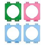 MEISH 4 Pieces Hamster Cage External Pipe Interface Fitting Hamster Cage Connection Boards Hamster Tunnel Tube Connection Plate Pet Cage Tunnel Connector for Hamster Toy