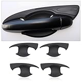 JHCHAN Door Handle Protector for Toyota Hilux, 2015-2025 Hilux Exterior Car Door Handle Cover Scratch Guard, Toyota Hilux Accessories (4PCS Matte Black)