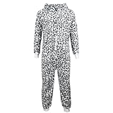A2Z 4 Kids Animal Onesie for Kids Girls Boys Super Soft Costume Onesie - E.S Leopard Snow 5-6