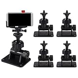 Lyreh 4pcs Base Station Wall Mount Bracket for HTC Vive/Valve Index/Vive Pro, 1/4" Thread Screw Universal Self-Adhesive Wall Mount Mini Stand Support Accessories for Oculus Rift Sensors