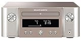 Marantz Melody X MCR612 HiFi Amplifier, Bluetooth Receiver, CD-Player, DAB+ Radio, Music Streaming, HEOS Multiroom, AirPlay 2, Google Assistant, Siri, Alexa Compatible, 2 TV Inputs - Silver-Gold