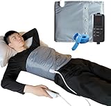 360° Whole Circle Heat Sauna Belt Abs Sculptor Vibration Massager Fast Heating Stomach Cellulite Removal Waist and Abdominal Trainer Lower Back Body Shape Belly Exercise Pain Relief(Widened Version)