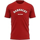 Barnsley Mens T Shirt Football The Tykes Supporters Fan Tee, L, Red